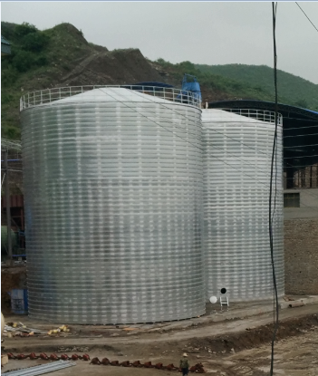 陕西粮食钢板仓的安装全过程不用热焊接